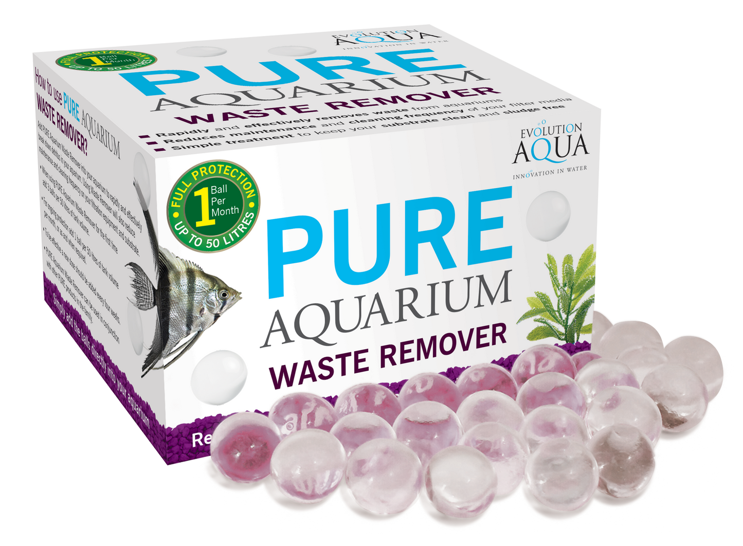 Pure Aquarium Waste Remover - 15 Balls