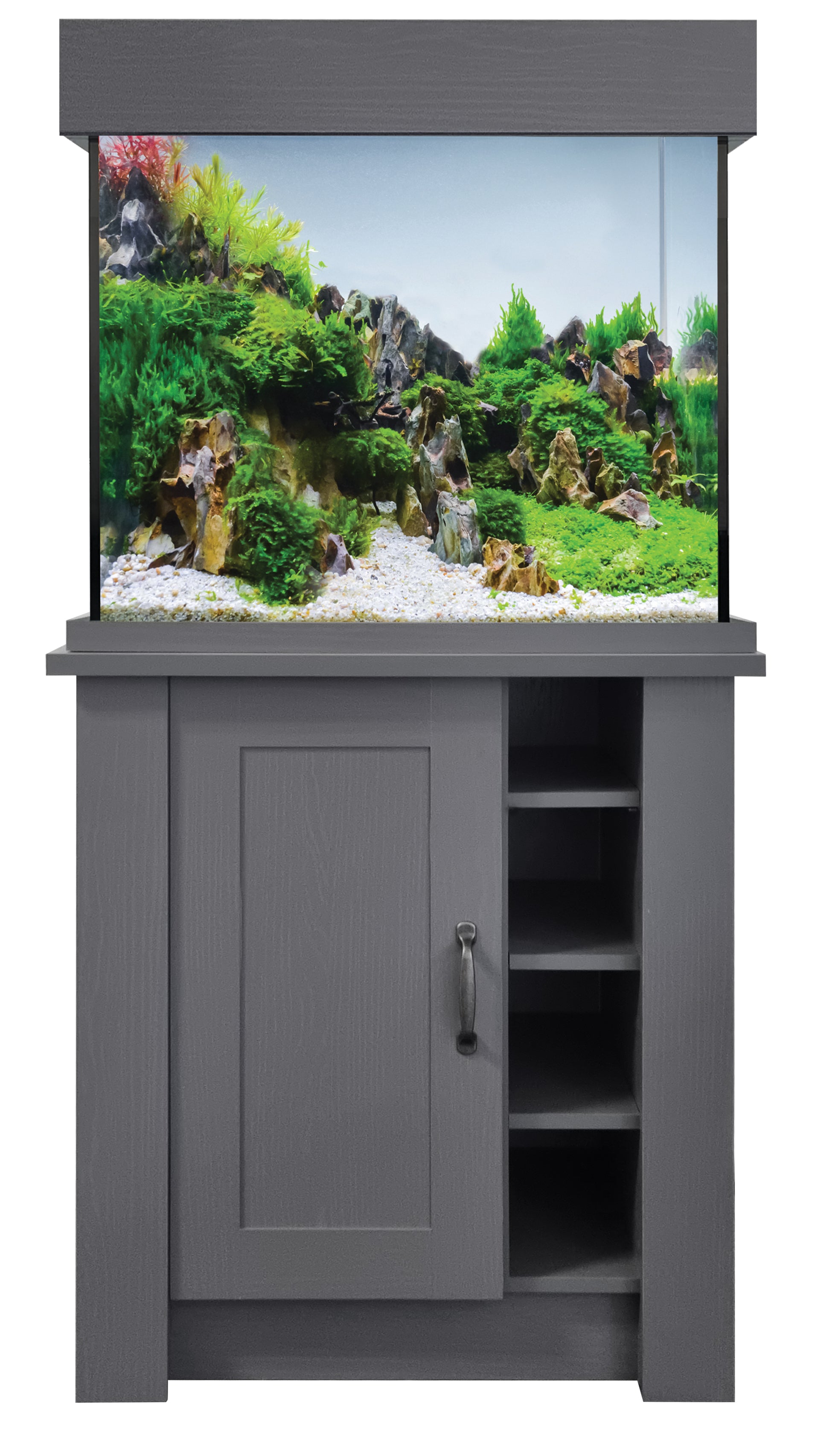 OakStyle 110 Cabinet (69.5x41x77cm) Shaker Style Slate Grey