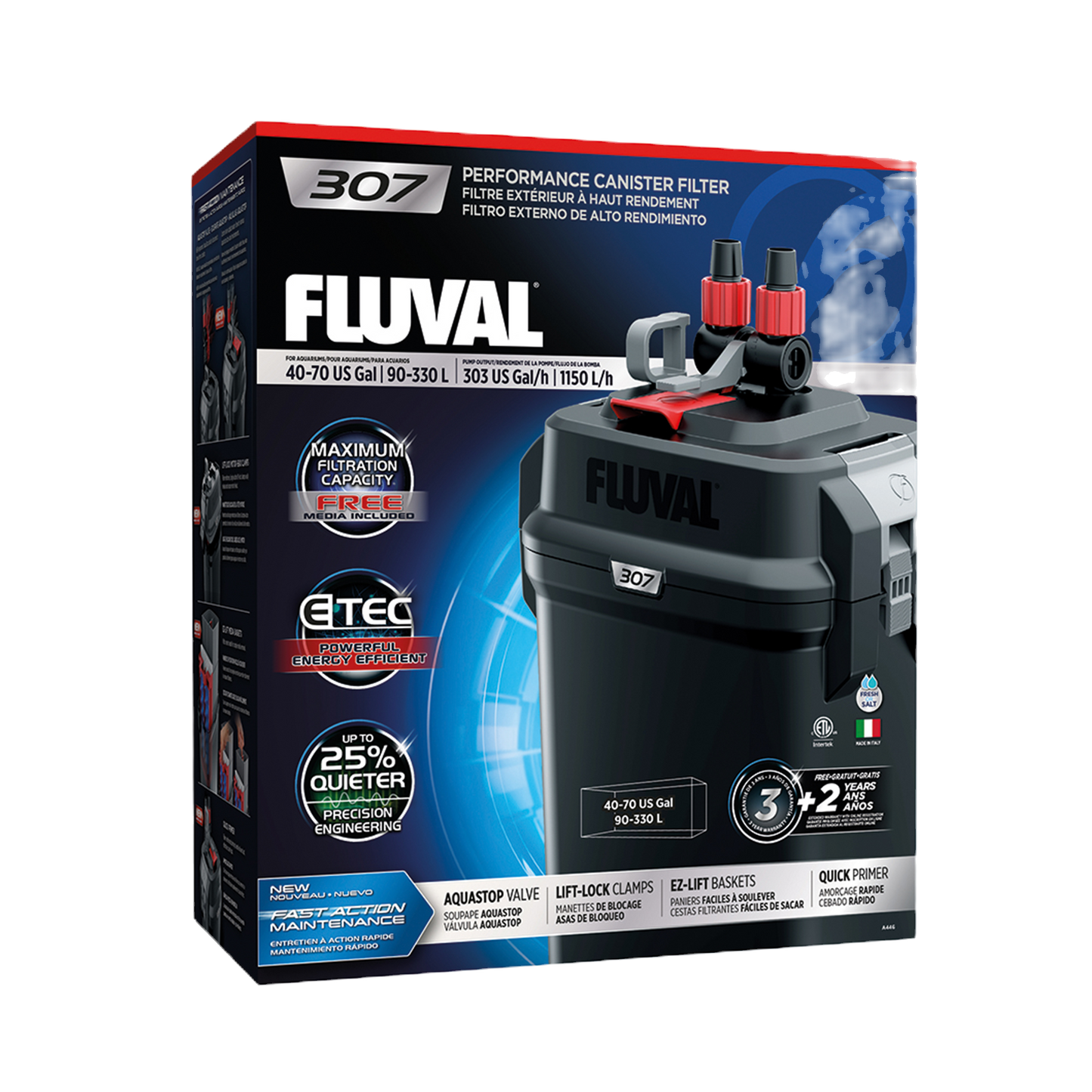 Fluval 307 Canister Filter 90-330L