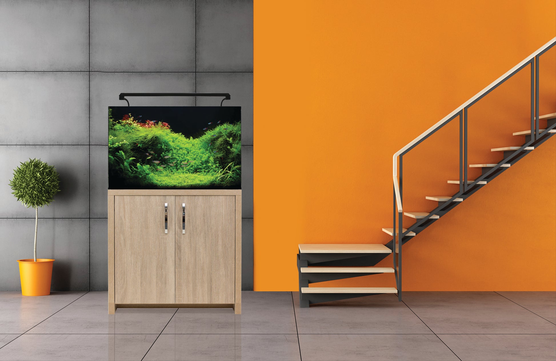 AquaNano 80 Glass Aquarium 130L, 40x80x47cm