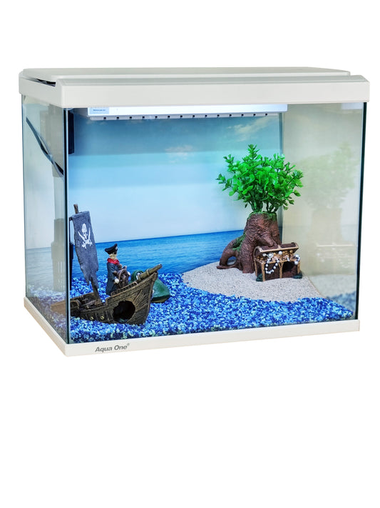 LifeStyle 125  Glass Aquarium 80cm 125L Gloss White